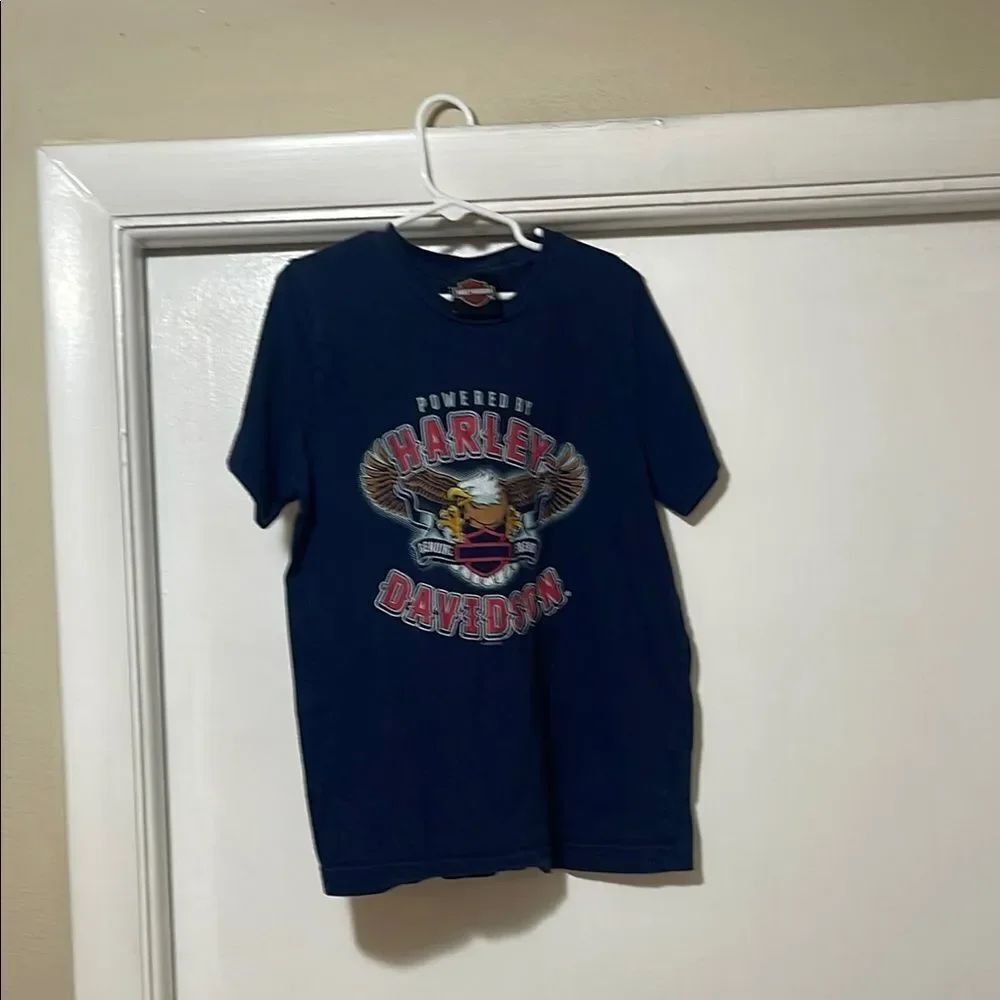 Harley-Davidson Kids Dark Blue Graphic Tee size medium